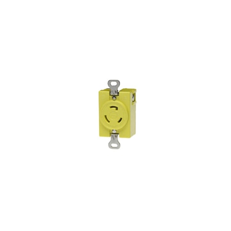 Woodhead Locking Receptacle, L5-20R, 20 A, 125V AC, 2 Pole 4747CR